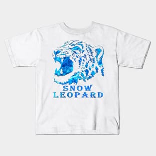 Snow Leopard Kids T-Shirt